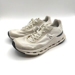 On Cloudnova Form Running Shoes Womens Size 6.5 Ivory CloudTec Comfort Low Top